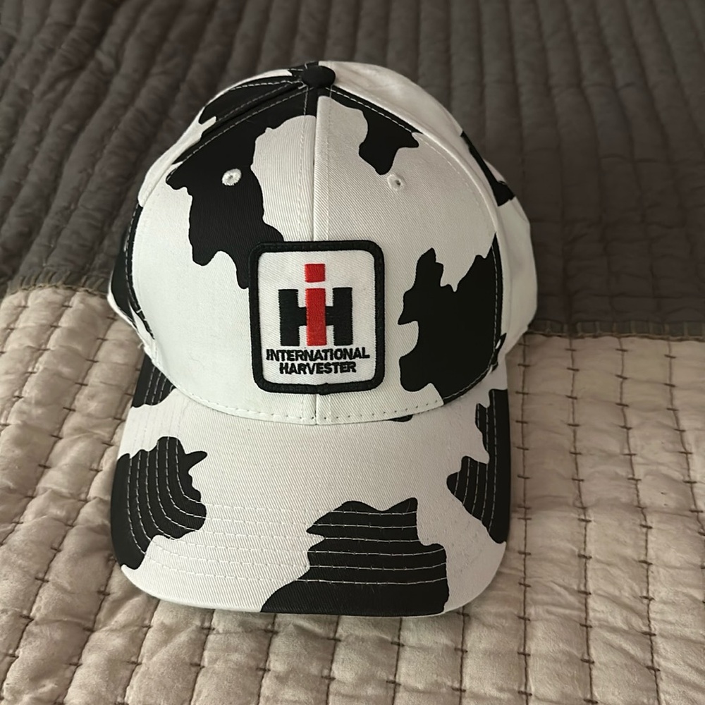 Ladies cow print International Harvester hat